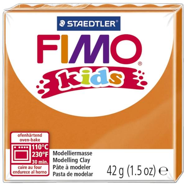 STAEDTLER Modelliermasse Fimo orange 8030-4 Kids 42g