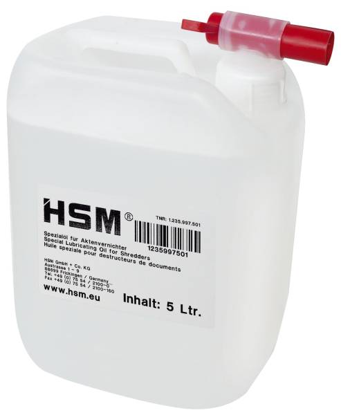 HSM Aktenvernichteröl 1235997501 5 Liter