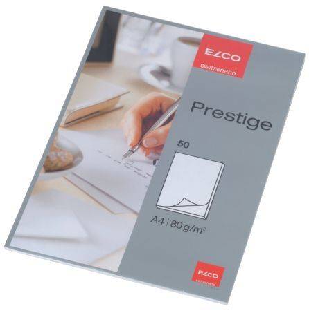 ELCO Briefblock Prestige A4 50Bl blanco weiß 73711.14 80g