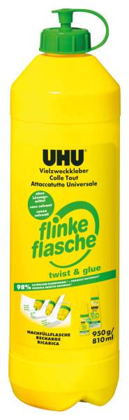 UHU Flinke Flasche ReNature 950g 46000 Nachfüllflasche