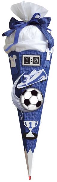ROTH Schultüte Bastelset Soccer blau 658027 68 cm