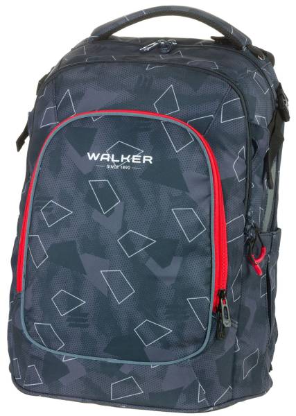 WALKER CAMPUS EVO 2.0 Schulrucksack Wizzard grey polygon 42122-376 33L