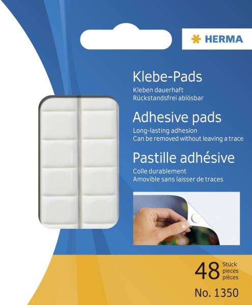 HERMA Klebepads 48 Stück weiß 1350