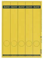 LEITZ Rückenschild lang schmal gelb 16880015 SK 25x5ST