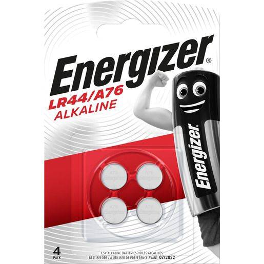 ENERGIZER Knopfzellen-Batterie A76/LR44/AG13 4ST E300141402 Alkali Mangan