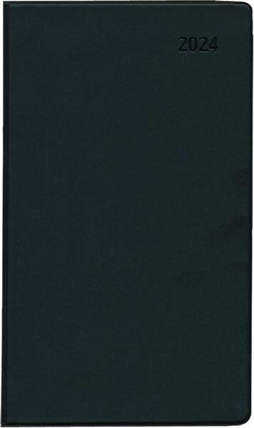 ZETTLER Taschenkalender 1M 2S schwarz 660073/520-1020 9,5x16cm