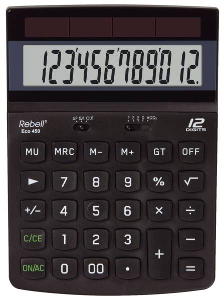 REBELL Taschenrechner ECO 450 132x184x34mm BxHxT