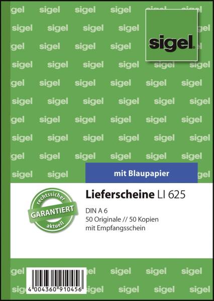 SIGEL Lieferscheinbuch A6/2x50BL Li625