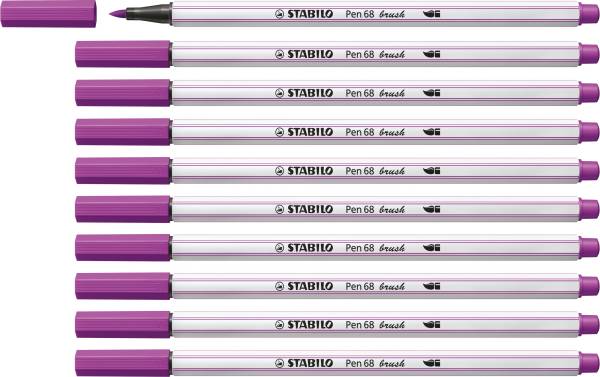 STABILO Faserschreiber Pen 68 brush lila 568/58