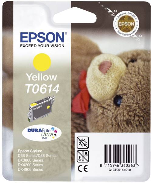EPSON Inkjetpatrone T0614 yellow C13T06144010