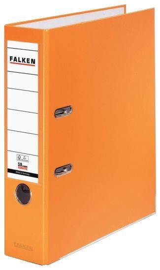 FALKEN Ordner S80 8cm orange 11286721 PP-Color