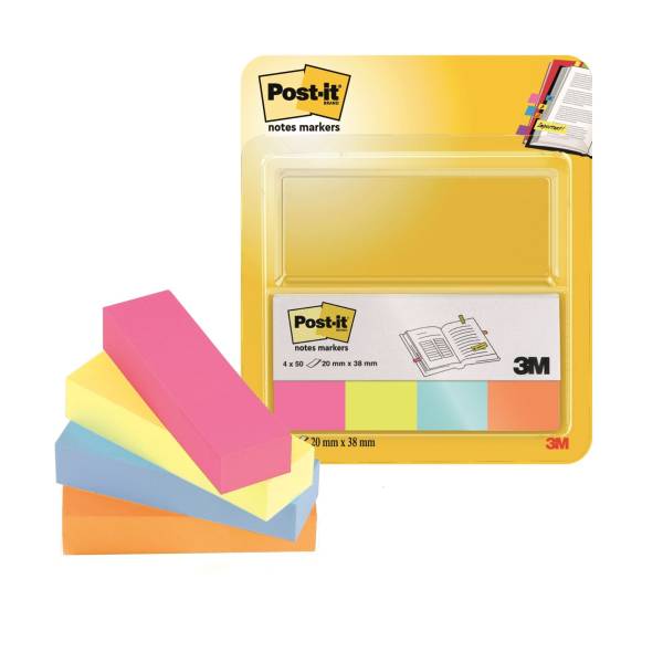 POST-IT PageMarker 20x38mm Neonfarben 670-4B