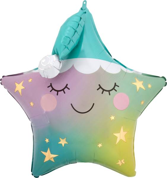 AMSCAN Folienballon Stern Sleepy Little Star 4154801