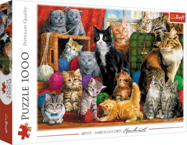 TREFL Puzzle Premium 1000Teile 10555 Katzentreffen