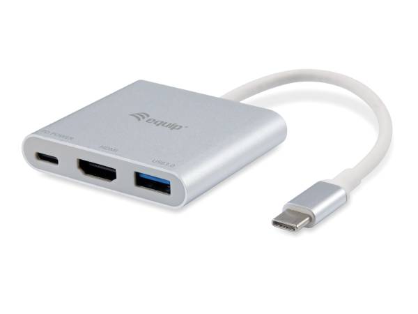 EQUIP USB Type C to HDMI Female/USB A Female/P 133461