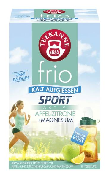 TEEKANNE Tee frio Sport Aktiv - Apfel-Zitrone 7394 +Magnesium 18BT