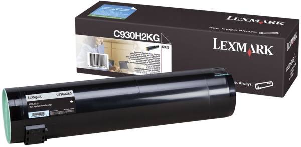 LEXMARK Lasertoner HY schwarz C930H2KG