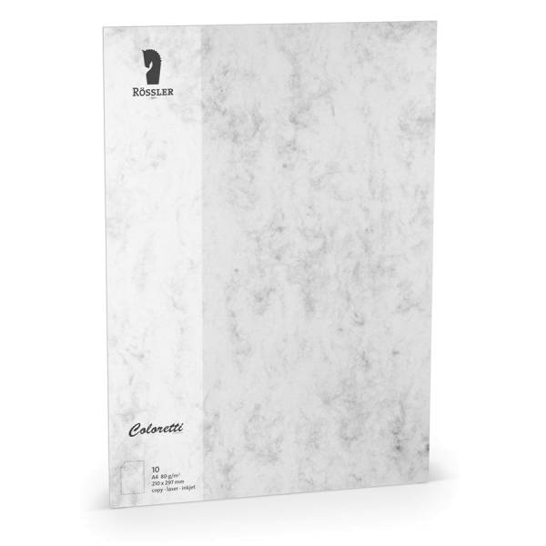 COLORETTI Briefbogen A4 80g 10ST grau marmora 220701514