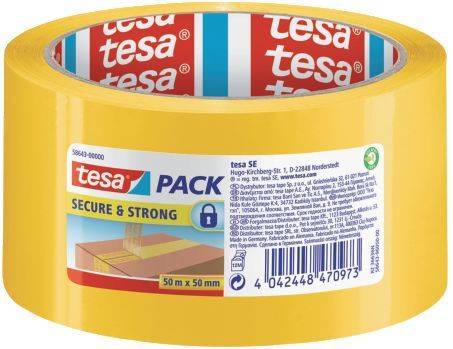 TESA Versiegelklebeband 50mm x50m gelb 58643-00000-00