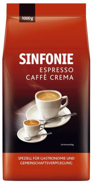 JACOBS Kaffee 1kg SINFONIE Espresso Caffe Crema 4019141