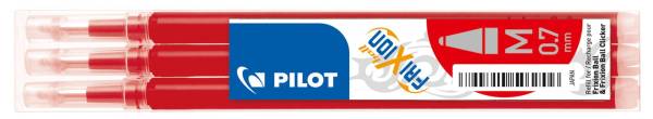 PILOT Tintenrollermine Frixion 0,4mm 3ST rot BLS-FR7-R-S3 2261002F