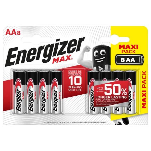 ENERGIZER Batterie AA 8ST Mignon E301531300/E303324700 Max
