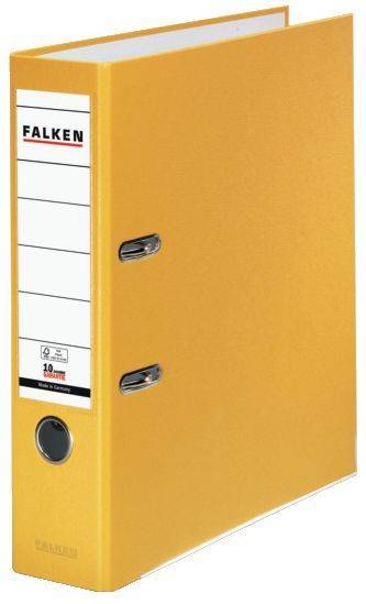 FALKEN Ordner S80 8cm gelb 9984048 PP-Color