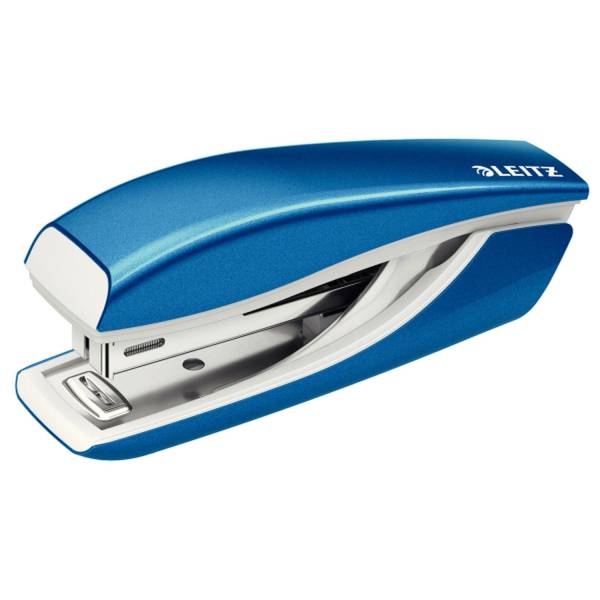 LEITZ Heftgerät Mini WOW blau-metall 5528-10-36 10Bl
