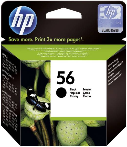 HP Inkjetpatrone Nr. 56 schwarz C6656AE 19ml