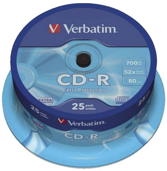 VERBATIM CD-R 25erSpindel 43432 700Mb80mi