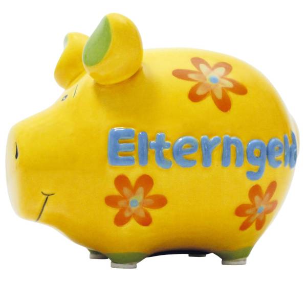 KCG Spardose Schwein klein gelb 10041700 Elterngeld