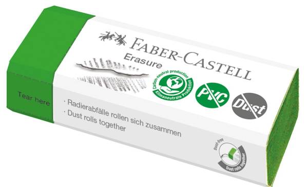 FABER CASTELL Radierer Dust free grün 187250