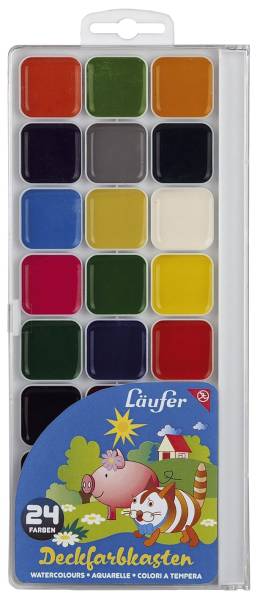 LÄUFER Farbkasten 24 Farben sortiert 87024