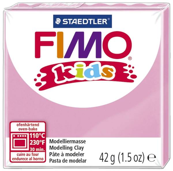 STAEDTLER Modelliermasse Fimo pink 8030-220 Kids 42g
