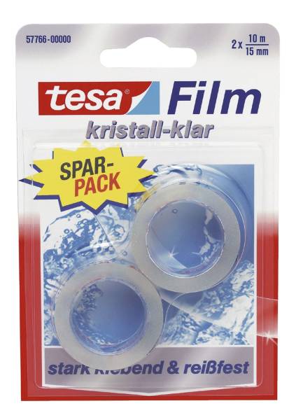TESA Klebefilm Kristall zu2Rl 57766-00000-00 15 mm 10 m O.