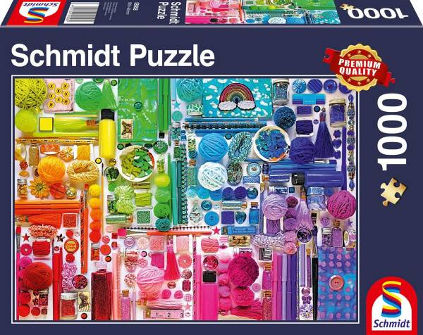 SCHMIDT Puzzle Regenbogenfarben 58958 1000 Teile