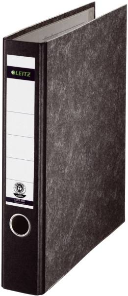 LEITZ Ordner Pappe A4 5,8cm schwarz 10600000 ohne Schlitz