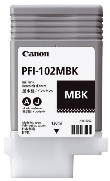 CANON Inkjetpatrone PFI-102MBK matt schwarz 0894B001 130ml