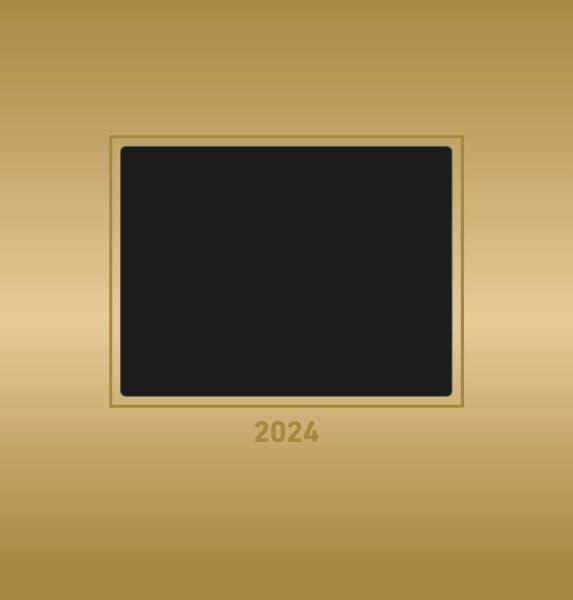 ALPHA Bastelkalender 2024 gold 103885 21x29,7cm