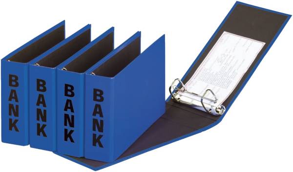 PAGNA Bankordner 25x14cm blau 40801-06 Basic Colours