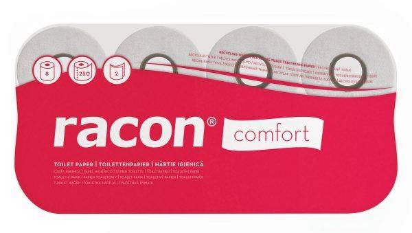 RACON Toilettenpapier comfort 250BL 8x8Rollen 090873-1/091078-03 2-lagig