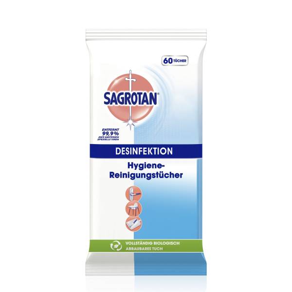 SAGROTAN Hygiene-Reinigungstücher 60ST 3250406