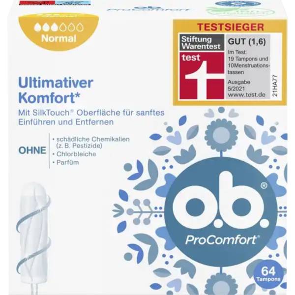 O.B. Tampons ProComfort Normal 64 ST 10002194