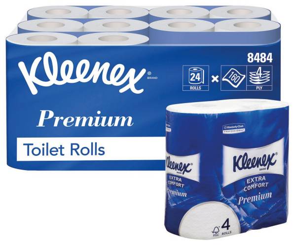 KLEENEX Toilettenpapier 4-lag 6x 4RL weiß 8484 Premium