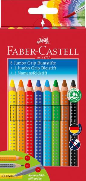 FABER CASTELL Farbstiftetui 8St Jumbo Grip 280921 +1+1