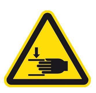 MOEDEL Warnung vor Handverletzungen ISO 7010 600236396 Folie 100mm SL