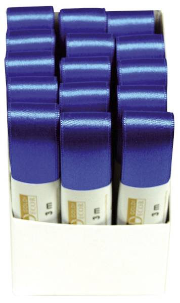 GOLDINA Doppelsatinband 25mmx3m ultramarin 1172025511503