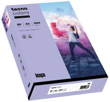 TECNO Kopierpapier Colors A4 80g 500BL violett 2100011422