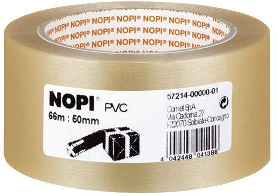 NOPI Packband 50mm 66m transparent 57214-00000-01 PVC