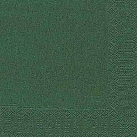 DUNI Serviette Zelltuch dunkelgrün 20 Stück 104049/ 3lagig 33 cm
